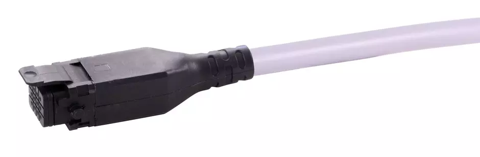 Han 1A OM 12 Pole +latch f/ - PVC 1m