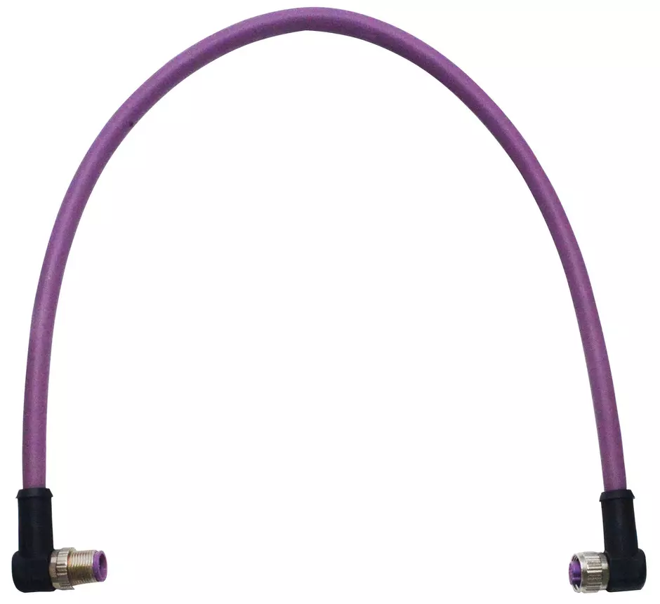 M12 Cable Assembly B-cod an/an m/f 0,5m
