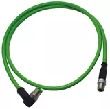 M12 D-cod 4-pol an/st m/m PUR 0.5m