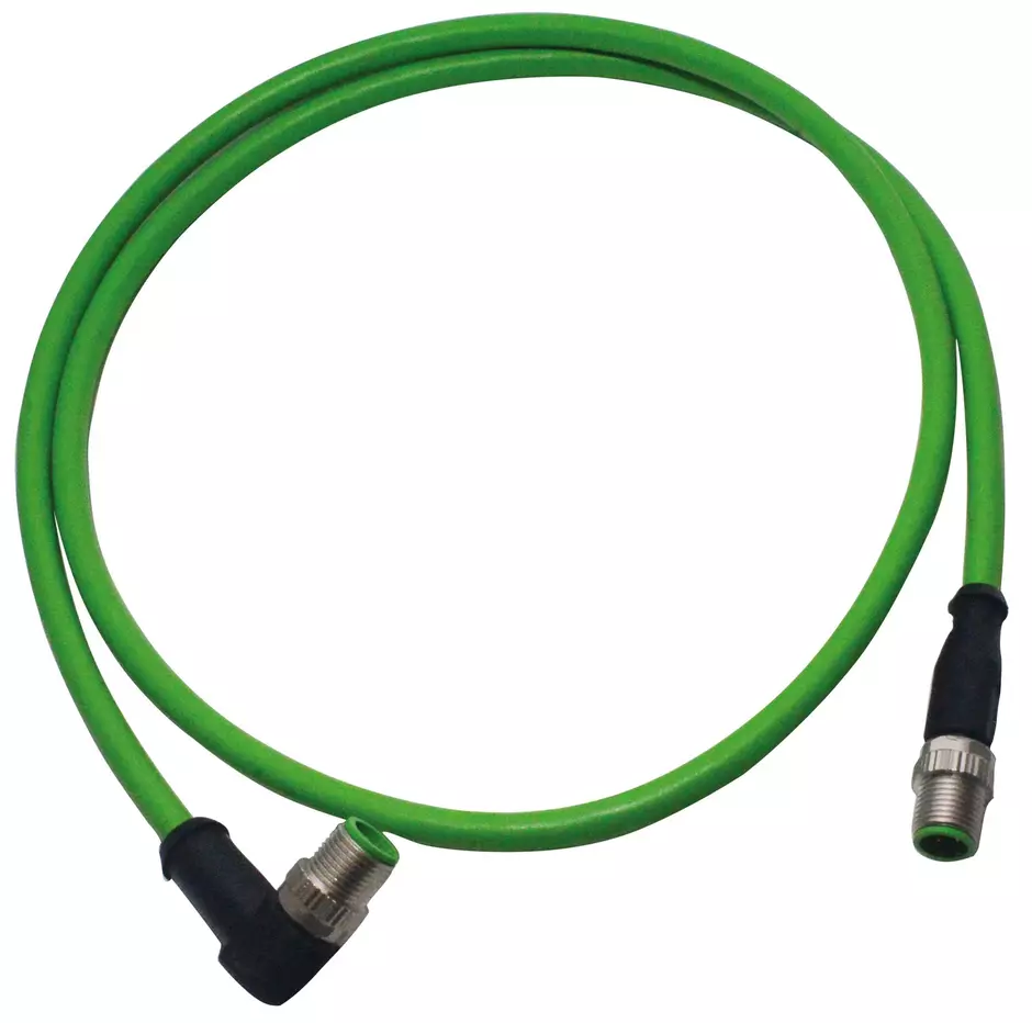 M12 Cable Assembly D-cod an/st m/m 1,0m