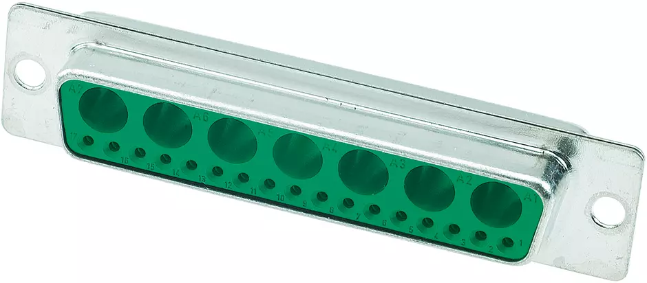 D-SUB M 24W7 STR FE SCUP TH PL3
