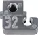 DIN-Signal fixing bracket C 15 Pos 32
