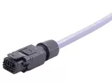 Han1A CA 5+PE +latch f/- PVC 1m