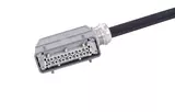 Han 24 B-E CA 2-lever f/- ang/- PVC, 1m