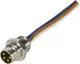 M8 Cable Assembly 4-poles st/- m/- 0,5m
