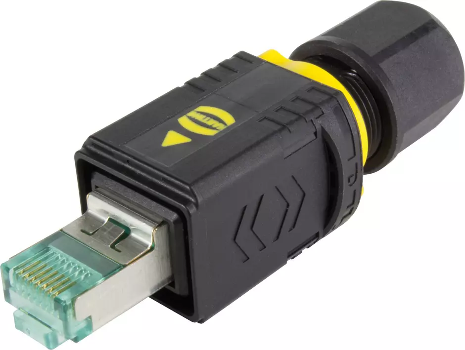 PushPull V4 plug, RJ45, Cat.6A