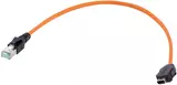 ix Ind. -DB RJ45 Cat.6A FRNC orange 0,5m