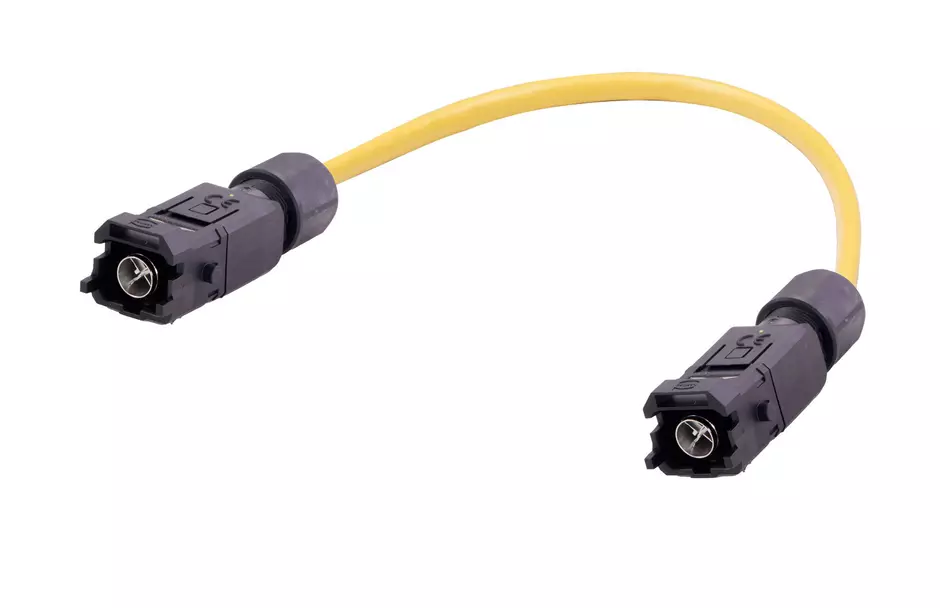 Han 1A CA M12-X-cod. +latch m/m PVC 1m