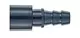 Pneumatic contact fem. with valve 6,0 mm
