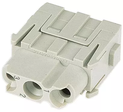 Han C module, crimp female (two part)