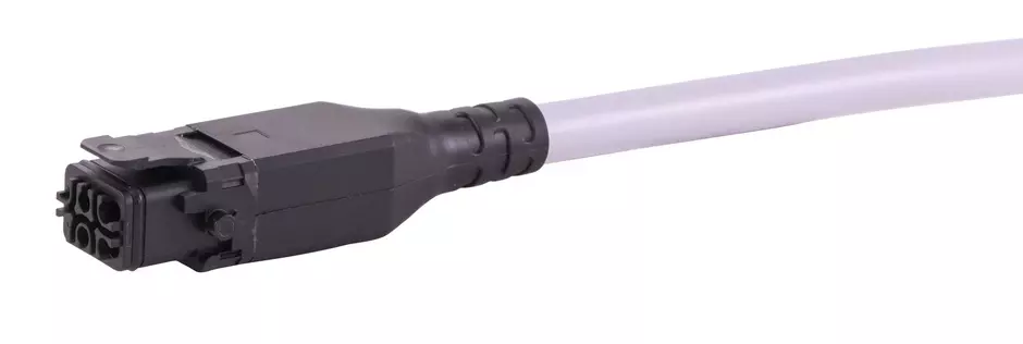 Han 1A OM 5+PE +latch f/ - PVC 1m