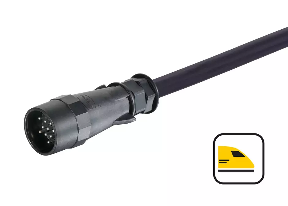 UIC 558 CA 13 pin c-ni-m/m XLPO, 1,0m