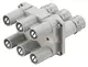 Han 3 HC 350/650 Y-Contact male insert
