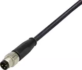 M8 cable assy. st/- m/- 3m
