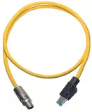 RJ45 - M12 x-code Cable Assy 1,0m PVC