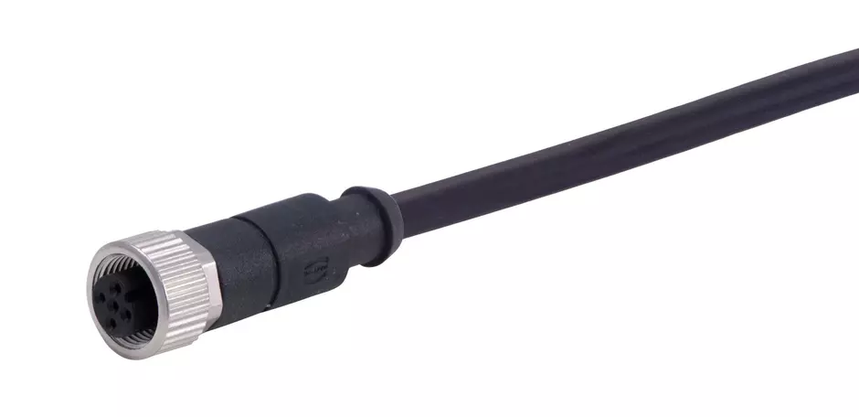 M12 A-cod 3-pol st /- f /- PUR 5.00m