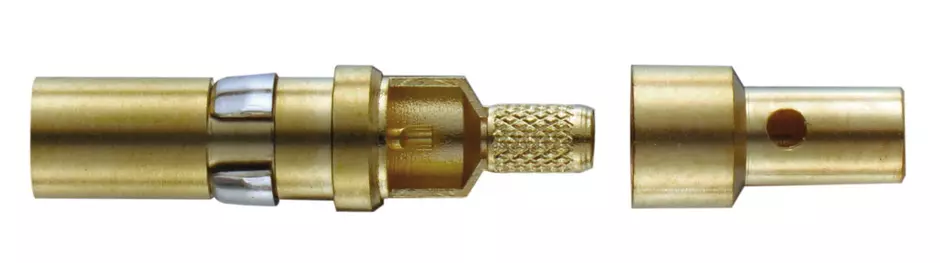 Han-Modular coax M-contact 75Ohm (RG179)