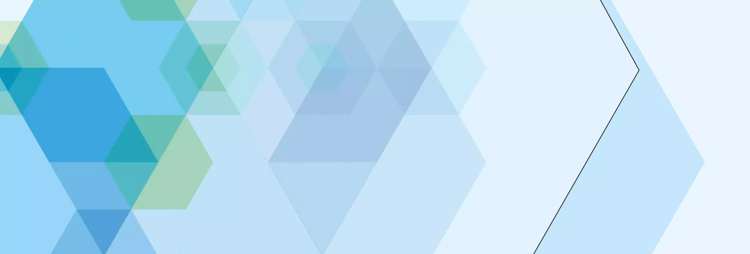 background with blue and green hexagons