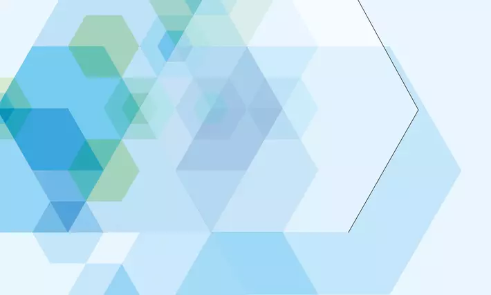 background with blue and green hexagons