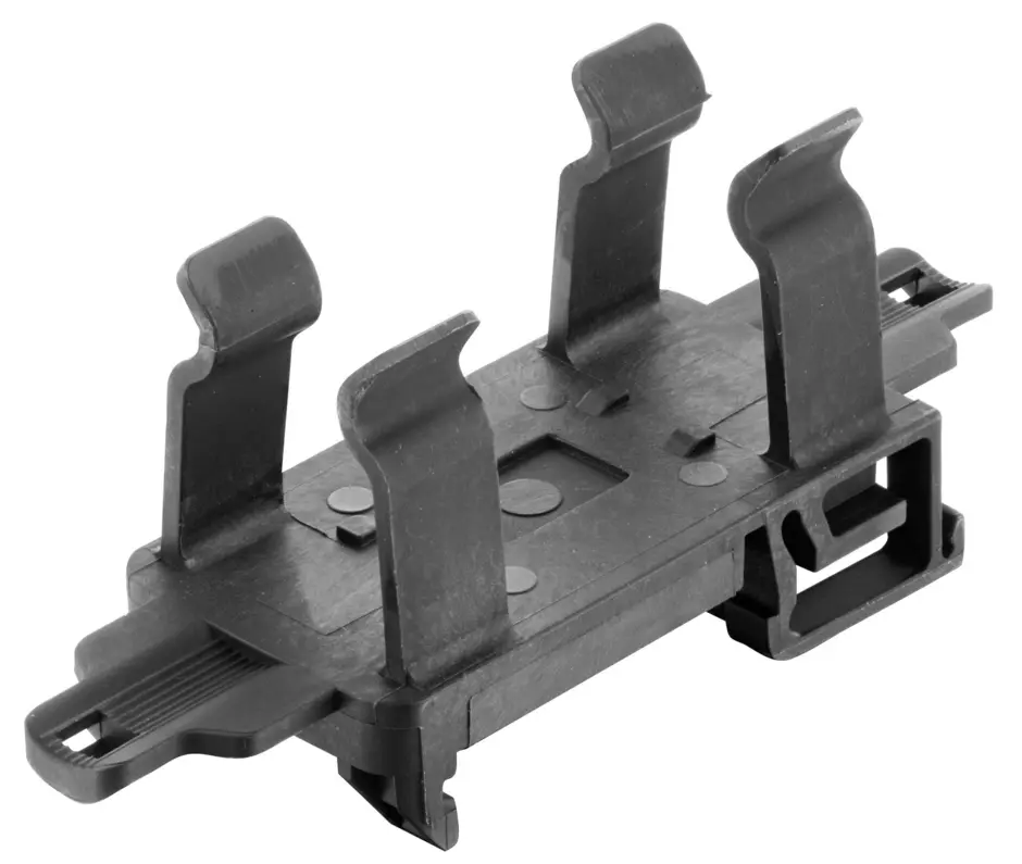 Han 1A-DIN rail adapter w. strain relief