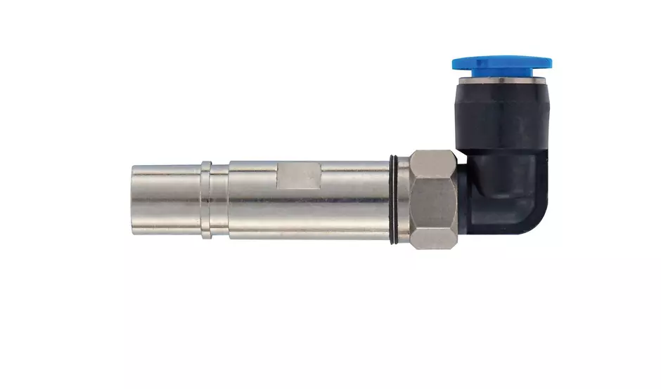Pneum. contact metal OD6mm female angled