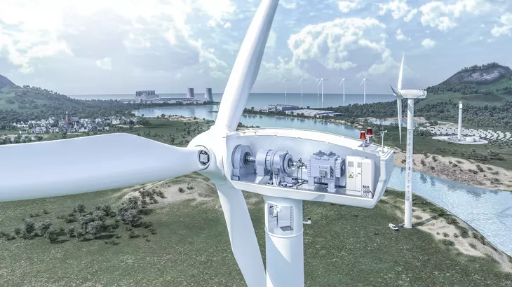 HARTING connectors inside a wind turbine