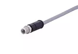 M12 L-cod 4+FE st/- m/- PUR 1m