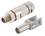 preLink M12 plug D-coded 4-pole Cat.5