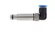 Pneum. contact metal OD 6mm male angled