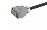 Han 10 B-E CA 2-lever f/- st/- PVC, 1m