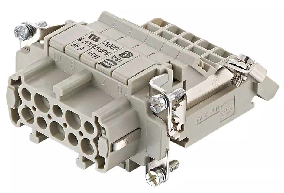 Han E AV 10 Pos. F Insert Term. Block Ri