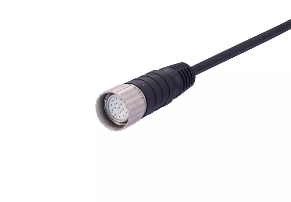 M23_17P FE,Int-thread,STR PVC cable,10M