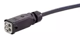 Han Q4/0 m str 2x1,5mm 1,5m