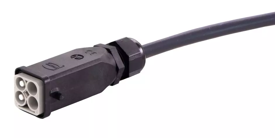 Han Q4/0 m str 2x1,5mm 1,5m