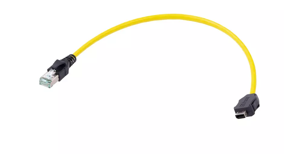 ix Ind. -DB RJ45 Cat.6A FRNC yellow 0,5m