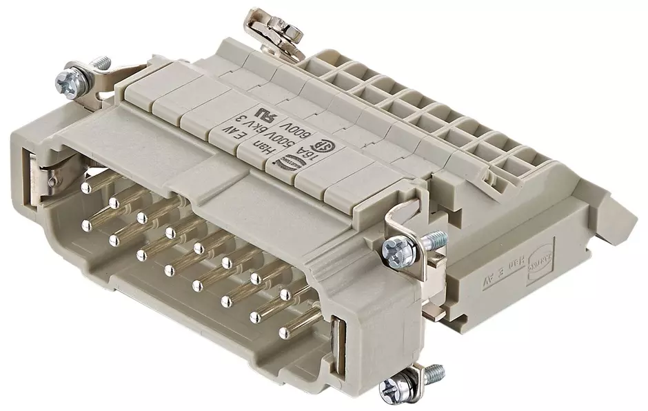 Han E AV 16 Pos. M Insert Term. Block Le