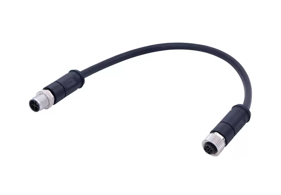 M12 S-cod 3+PE st/st f/m PUR 1.0m