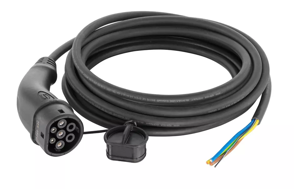 Charging cable Type2 VDE 32A 1ph