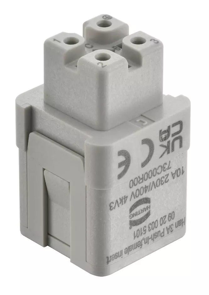 Han 3A Push-In, female insert