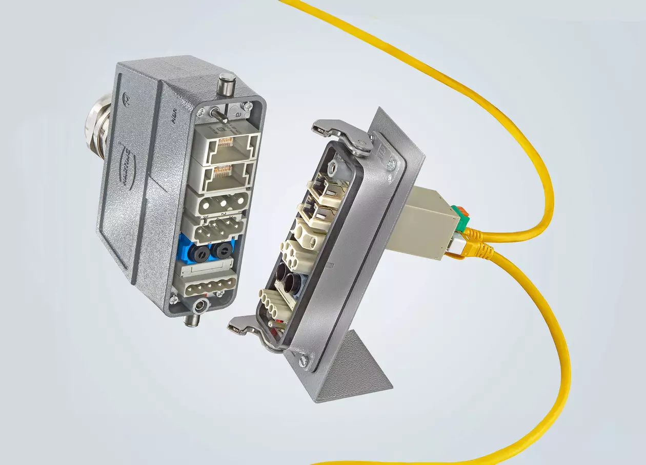 Connecteur Han-Modular® avec commutateur Ethernet intégré