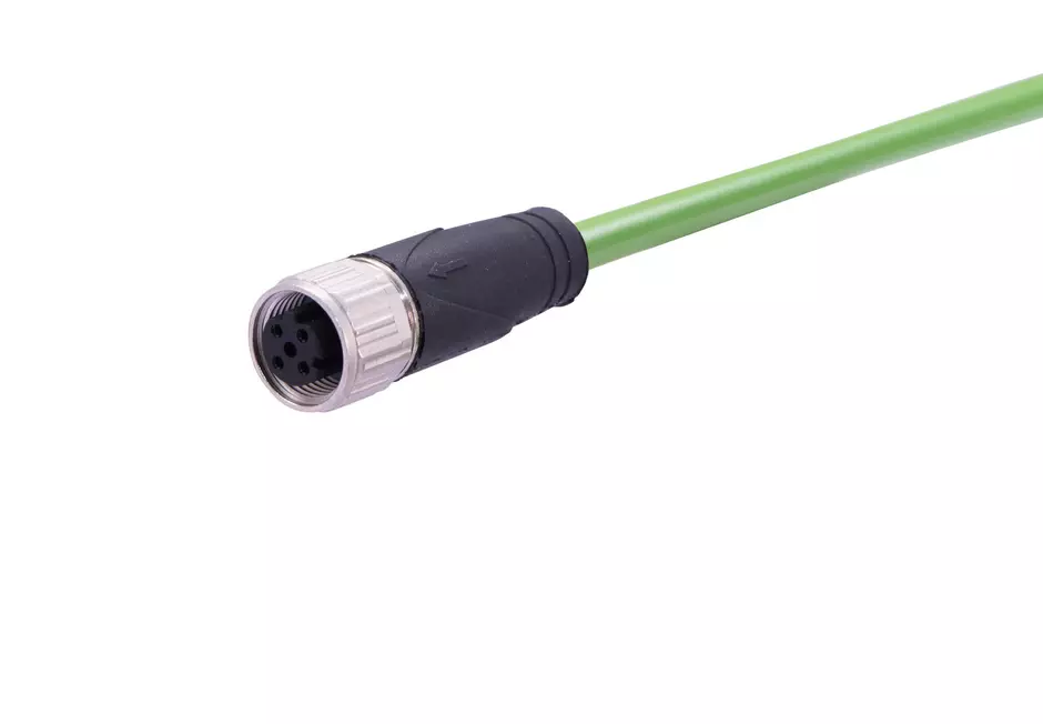 M12 Cable Assembly D-cod st/- f/- 7,5m