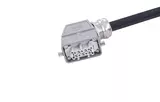 Han 10 B-E CA 2-lever f/- ang/- PVC, 1m