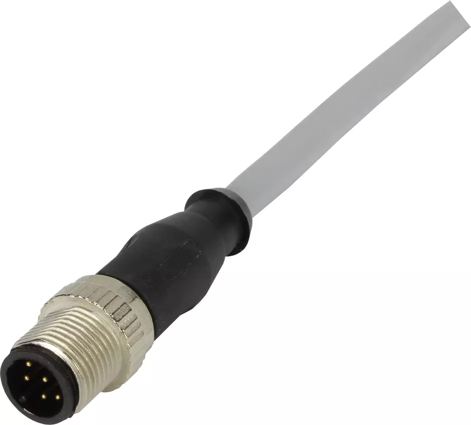 M12 Cable Assembly A-cod st/- m/- 10,0m