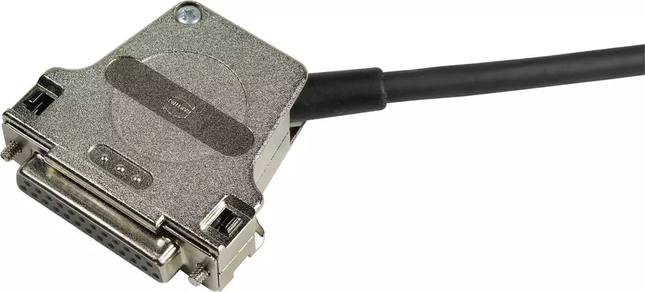 D Sub side entry metal hood 25 pole_cabl