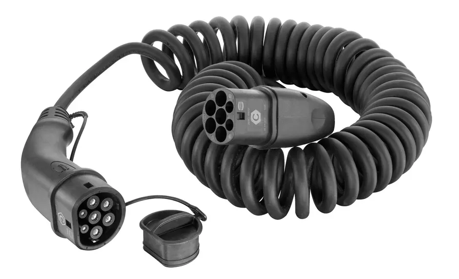 Cable Mode3 Type2 20A 3ph 5m spiral