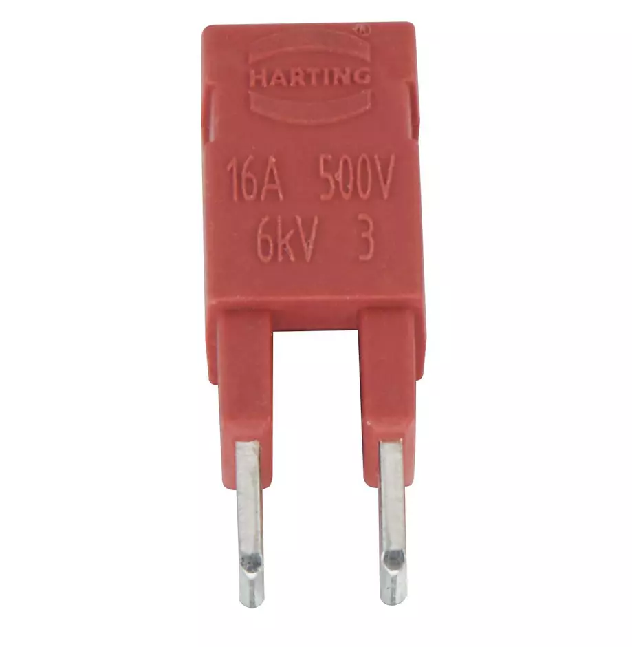 Jumper Across 2x1 red 16A