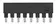 Jumper Along 1x8 black 16A