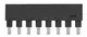 Jumper Along 1x8 black 16A