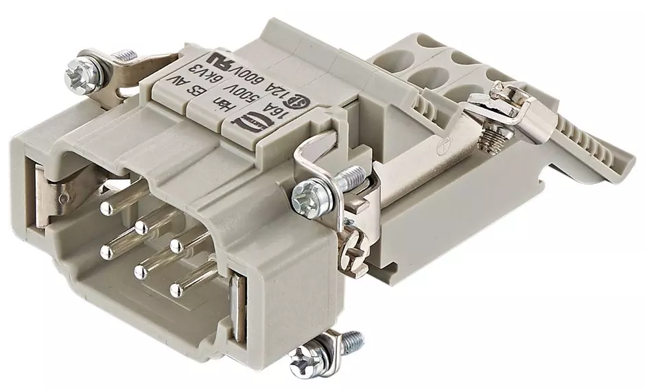 Han E AV 06 Pos. M Insert Term Block Rig