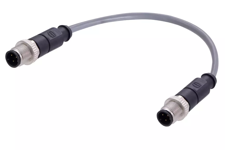 M12 A-cod 4-pol st /st m /m PVC 1.35m